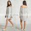 Latested Design Contemporary Striped Ladies Dress Loose Fit