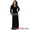 Fashion Black Backless lady evening dress