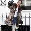 2017 Fashionable High Quality Winter Long Style Genuine Rabbit Fur Lined and Fox Fur Collar Hood Parka Coat