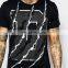 100 cotton crewneck cheap t shirt printing wholesale in black