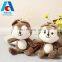 Lovely plush monkey toys keychain 10cm cute monkey keychain plush toy