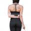 Wholesale Summer Women Long Sleeveless Yoga Gym Tank Top Black