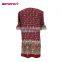 Embroidery Neck Design Long Sleeve Woman Tunic Printed Ethnic Tops
