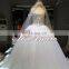 2015 Gorgeous diamond-encrusted exquisite pattern wedding dress/ball gown with hazy veil