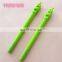 Philippines cheapest stationery wholesale kids fancy colored plastic soybean shaped gel ink pens with custom logo