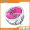 The latest popular design pocket mirror with metal frame makeup mirror