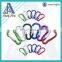 Promotion Various Colorful Designs Aluminum Carabiner Hook