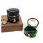 Oval vintage leather ring box vintage ring box PU leather jewelry box