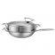 stainless steel  wok +steamer