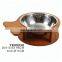 Hangzhou Tianyuan Pet Products Factory Raised Metal Pet Dog Cat Food Bowl With Stand