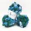 Fantasy soft 100% polyester pompom yarn ball for hand knitting