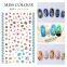 Thin Nail Decal and Sticker Smile Butterfly Flower Dragon Flamingo DIY Slider for Manicure Nail Art Adhesive Home Decoration