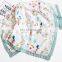 2020 newest pattern 4 layers reactive printing cartoon safe nontoxic bamboo fiber muslin soft baby summer swaddle wrap blanket
