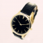Ultra Thin Men Wrist Watches Casual Watch Analog Leather Stainless Steel Quartz