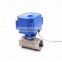 5v 3.6v 12v 24v 110v 220v DN15 DN20 brass ss304 mini electric motorized   valve for water flow control system