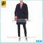 China Factory Wholesale Costume Long Sleeve Women black fleece coat