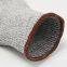 Anti Cut Level 5 HPPE Fiberglass Liner PU Coated Cut Resistant Gloves With CE EN388 4543C