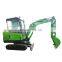 Latest type grapple mini excavator hydraulic agricultural equipment excavator