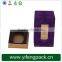 Purple Printing Cover Leather Feel Gold logo EVA insert Paper Perfume Box
