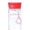 2021 factory price customized water bottle  Red Earth tritan material eco friendly with holder 400ml plastic drink bottle