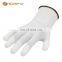 Pu Coated Gloves Work Gloves Safety Polyester/nylon Liner With PU Coated on Palm or Finger White Black Grey Touch Garden Gloves