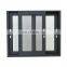 Double glazed glass aluminum 3 tracks sliding windows with mosquito net or blinds