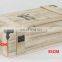 Customized Unfinished silk screen printing Pine double Bottle Wooden Wine Box