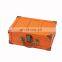 Vintage MDF wooden keychain perfume suitcase gift box PU leather with lock