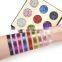 Metallic Sparkle Glitter Pressed Makeup Palette Multi Mineral Shimmer Holographic Eyeshadow Powder 36mm Pan