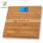 New bamboo platform electric kitchen weighing food scale