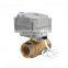 COVNA DN15 1/2 inch 2 Way Full Port 12V DC Normally Closed CR2 2 Wire Auto Return Brass Electric Ball Valve