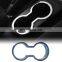 Silver Rear Cup Holder Accent Trim for Jeep Wrangler Unlimited JK