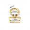 Good Polished Shiny Gold Color Zinc Alloy Metal Snap Hooks Spring Buckle Carabiners For Bags
