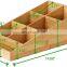 Bamboo Coffee Capsule Storage Box Disposable Paper Cup Storage Rack Tea Sugar Bag Finishing Box Home Storage & Organization