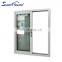 NFRC Florida Miami-Dade Hurricane Impact Resistant Approved Customized Size PVC UPVC Sliding Windows