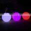 20cm 30cm 40cm 50cm 60cm 80cm plastic shade color changing led ball sphere globe pendant light hanging lamp