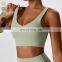 Wholesale Quick Dry Running Yoga Crop Tank Top Workout Gym High Impact Comfortable Padded Sports Bra For Women Yoga Fitness