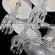 Modern K9 Crystal Luxury Wedding Lobby Decoration Pendant Light Indoor LED Light Fixtures
