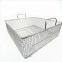High Quality Wholesales Stainless Steel Woven Mesh Basket With Handle For Goods Storage