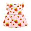 yiwu wholesale 2016 baby dress Strawberry umbrella pattern new model girl dress