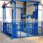 warehouse used high efficient guid rail platform vertical goods lift