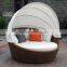 round rattan outdoor furniture sunbed