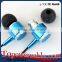 High Quality 3.5mm Metal Latest Fashion Earphones Earbud Headphone Headset With Mic Blue