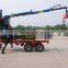 log trailer with crane kit and seat
