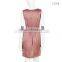 Sleeveless satin dress C004