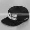 Breathable 3D embroidery 100% cotton custom snapback hats wholesale