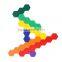 Children Educational Toys Preschool Game Colorful Rainbow Wooden IQ Block Puzzle for Kids