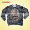 womens cotton sweatshirt camouflage printing wholesale crewneck sweatshirt