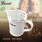 porcelain plain white coffee sugar creamer water pot for hotel