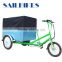 europe motorized flatbed 3 wheel tricycle for cargo